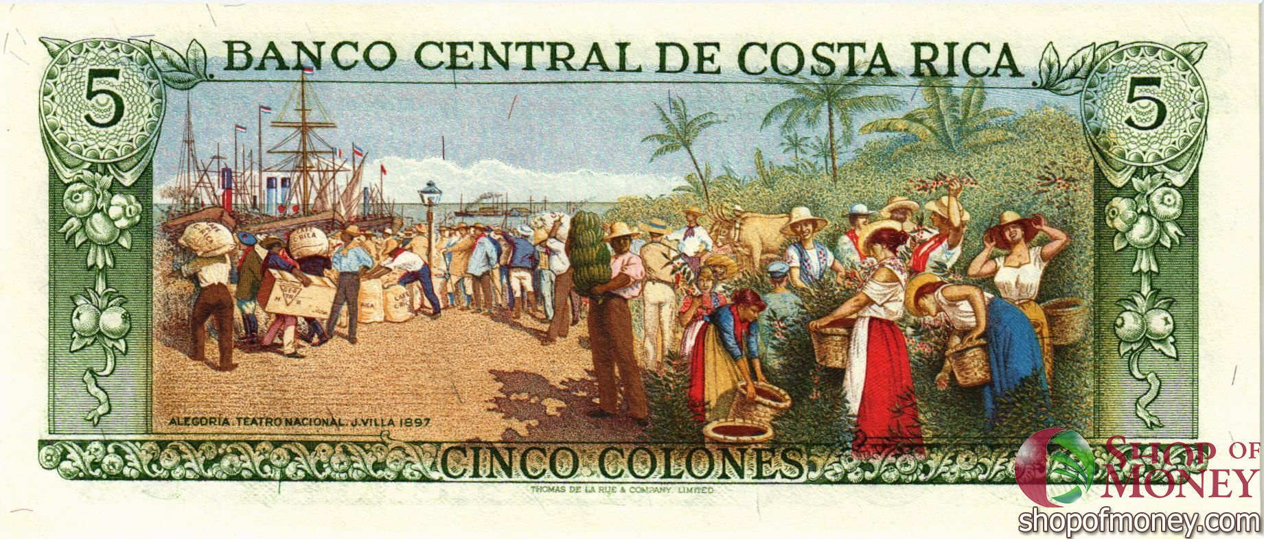 КОСТА-РИКА 5 КОЛОН (02.04.1986) мини 2