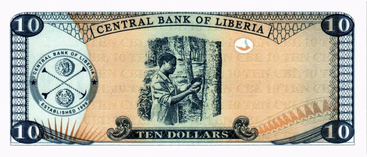 ЛИБЕРИЯ 10 ДОЛЛАРОВ мини 2
