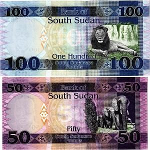 ЮЖНЫЙ СУДАН НАБОР 50 100 ФУНТОВ 2