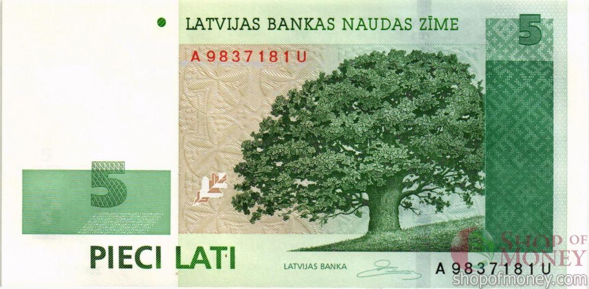 ЛАТВИЯ 5 ЛАТ 1