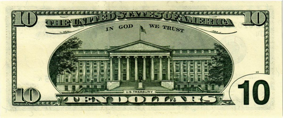 США 10 ДОЛЛАРОВ (D4 - КЛИВЛЕНД, REPLACEMENT) 2