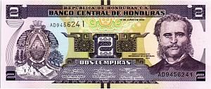 ГОНДУРАС 2 ЛЕМПИРЫ 1