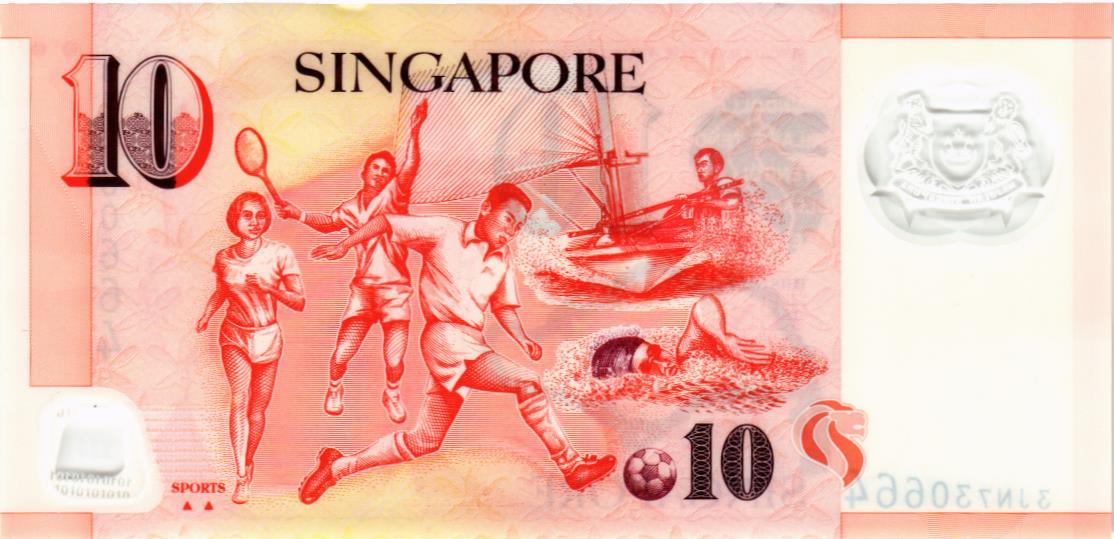 СИНГАПУР 10 ДОЛЛАРОВ 2