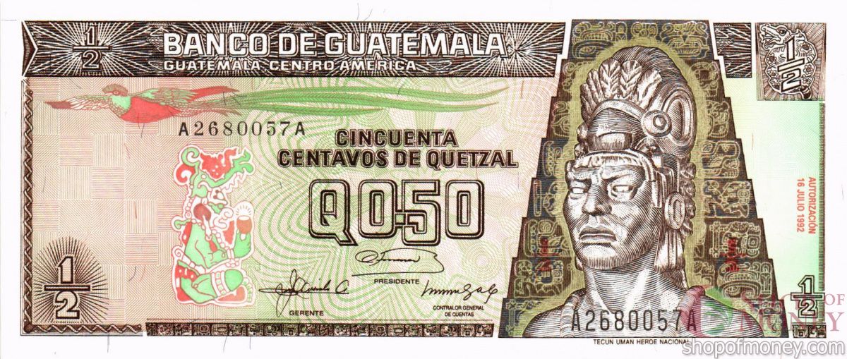 ГВАТЕМАЛА 1/2 КЕТСАЛЬ 1
