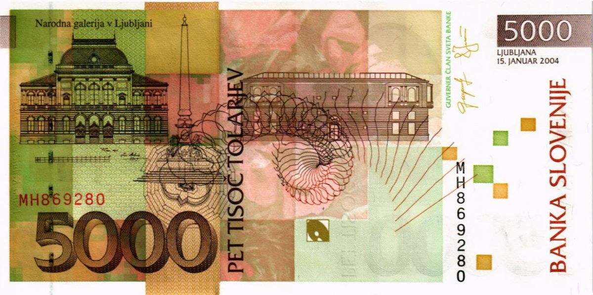 СЛОВЕНИЯ 5000 ТОЛАР 2