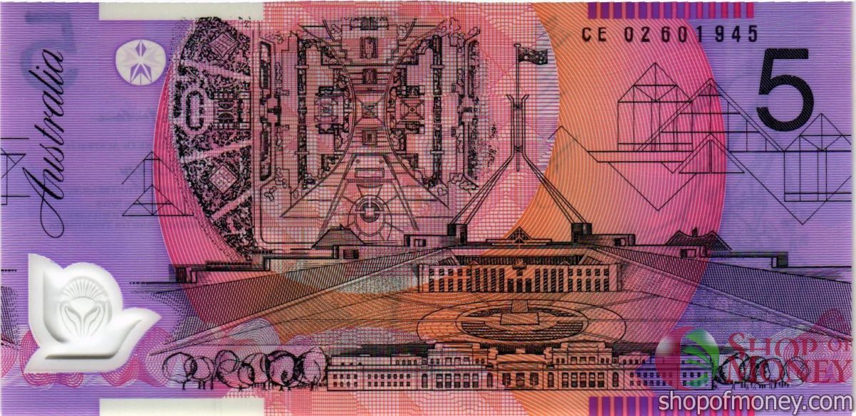 АВСТРАЛИЯ 5 ДОЛЛАРОВ 2