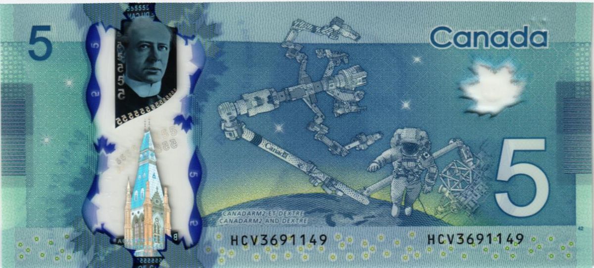 КАНАДА 5 ДОЛЛАРОВ 2