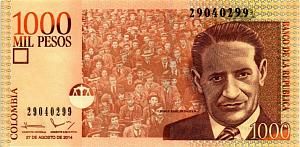 КОЛУМБИЯ 1000 ПЕСО (27.08.2014) 1