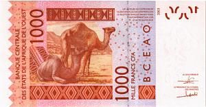 WAS - ТОГО 1000 ФРАНКОВ (T) 2