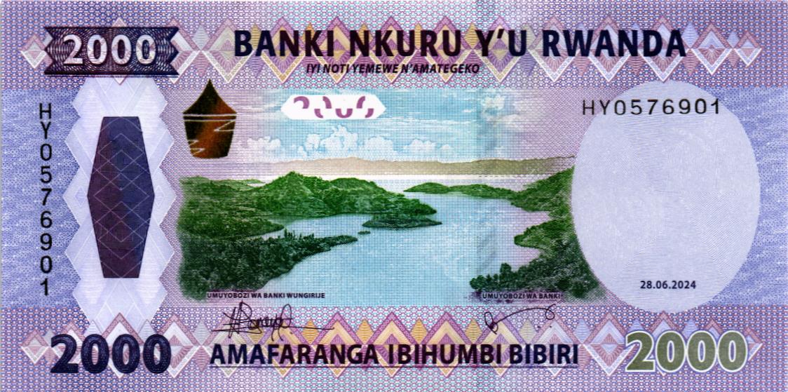 РУАНДА 2000 ФРАНКОВ 1