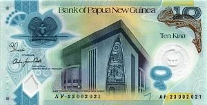 ПАПУА-НОВАЯ ГВИНЕЯ 10 КИНА 1