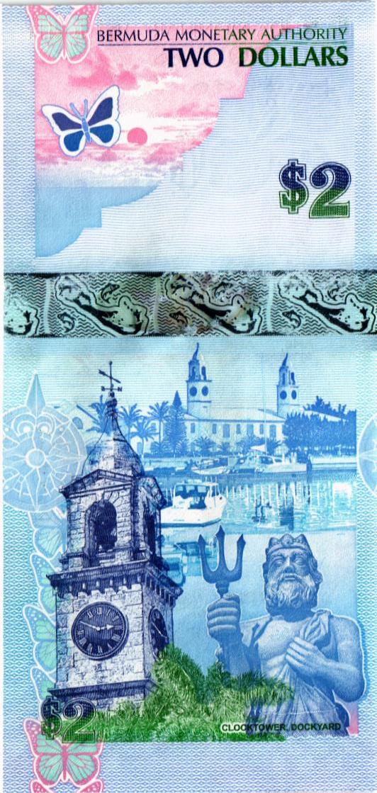 БЕРМУДСКИЕ ОСТРОВА 2 ДОЛЛАРА 2