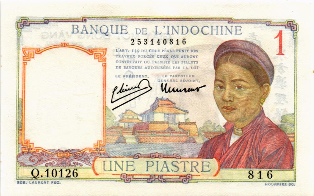 ФРАНЦУЗСКИЙ ИНДОКИТАЙ 1 ПИАСТР 1