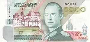 ЛЮКСЕМБУРГ 5000 ФРАНКОВ 1
