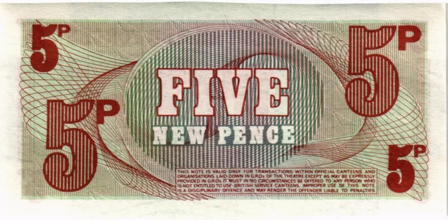 ВЕЛИКОБРИТАНИЯ/АНГЛИЯ 5 ПЕНСОВ (БРИТАНСКАЯ АРМИЯ) 2