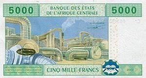 CAS - ЧАД 5000 ФРАНКОВ (C) 2