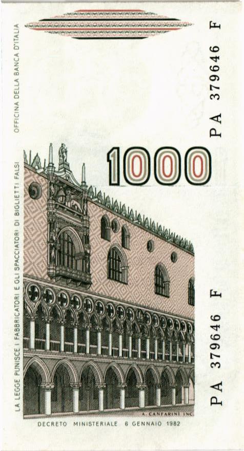 ИТАЛИЯ 1000 ЛИР 2