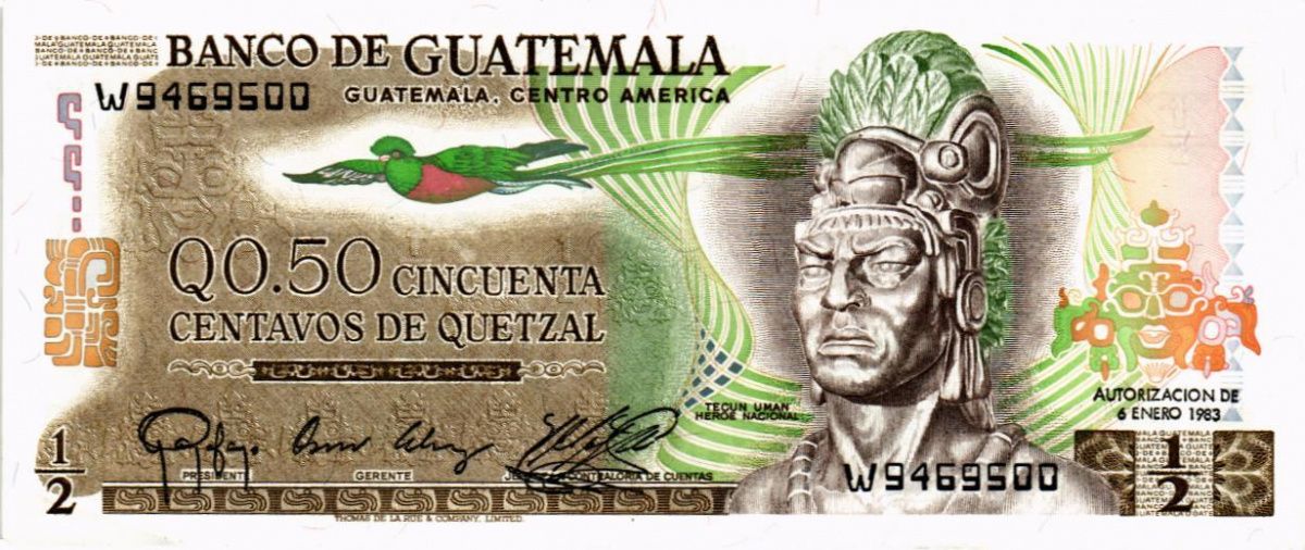 ГВАТЕМАЛА 1/2 КЕТСАЛЬ 1