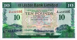 СЕВЕРНАЯ ИРЛАНДИЯ 10 ФУНТОВ (ULSTER BANK) 1