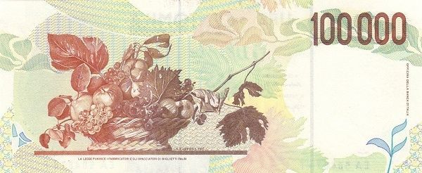 ИТАЛИЯ 100000 ЛИР 2