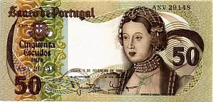 ПОРТУГАЛИЯ 50 ЭСКУДО (01.02.1980) 1