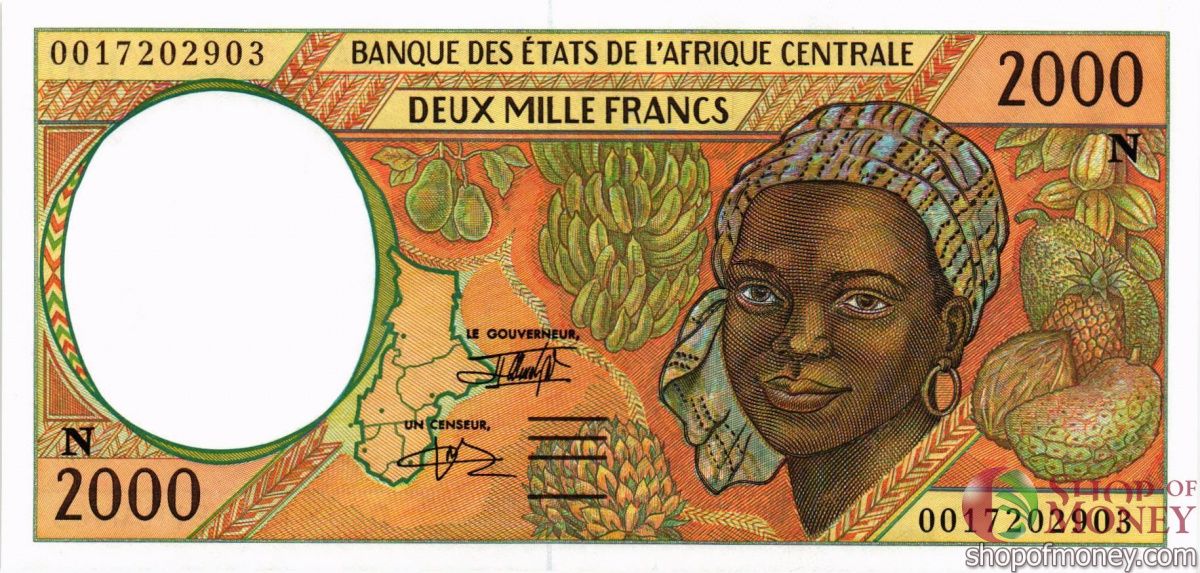 ЭКВАТОРИАЛЬНАЯ ГВИНЕЯ 2000 ФРАНКОВ 1