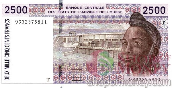 WAS - ТОГО 2500 ФРАНКОВ (T) 1