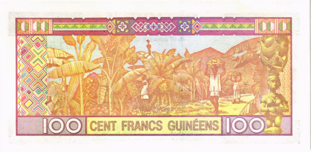 ГВИНЕЯ 100 ФРАНКОВ 2
