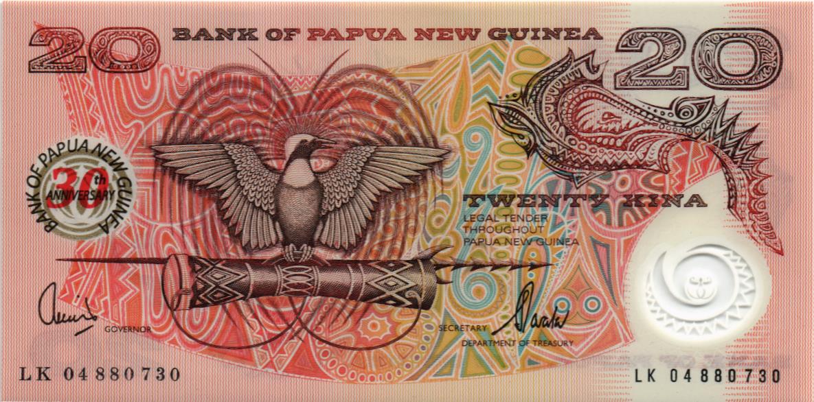 ПАПУА-НОВАЯ ГВИНЕЯ 20 КИНА 1
