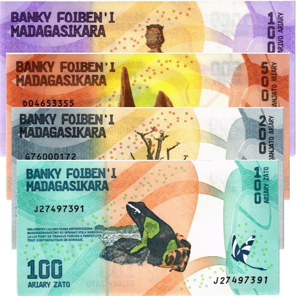МАДАГАСКАР НАБОР 100-200-500-1000 АРИАРИ 2