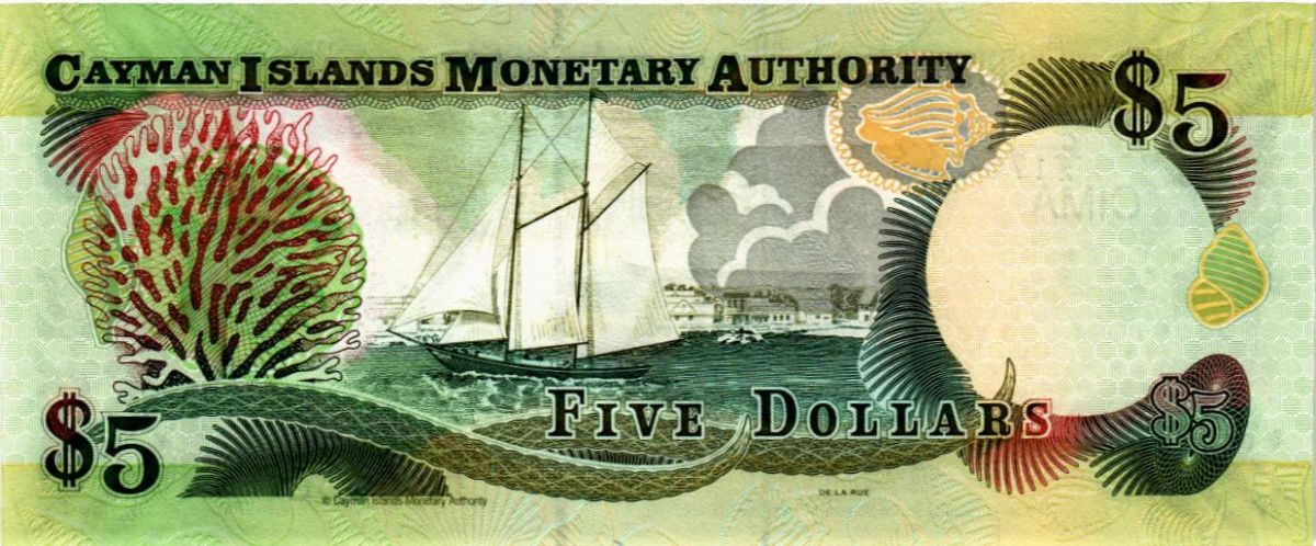 КАЙМАНОВЫ ОСТРОВА 5 ДОЛЛАРОВ (C/2) 2