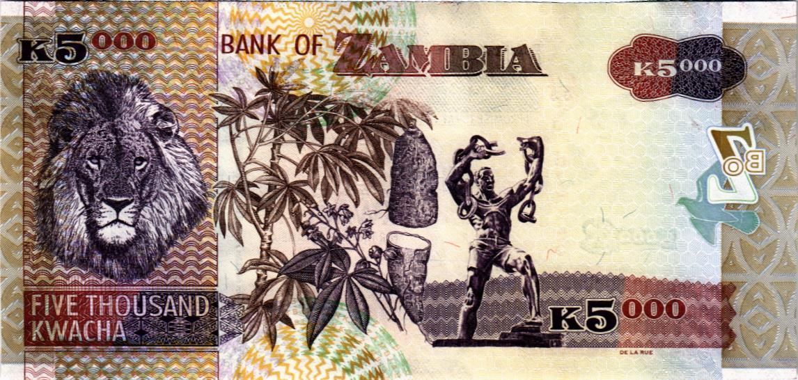 ЗАМБИЯ 5000 КВАЧА 2