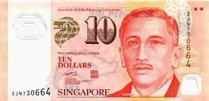 СИНГАПУР 10 ДОЛЛАРОВ 1