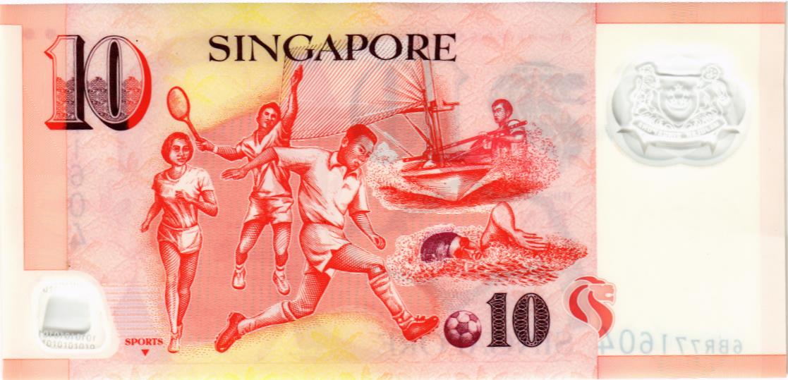 СИНГАПУР 10 ДОЛЛАРОВ 2
