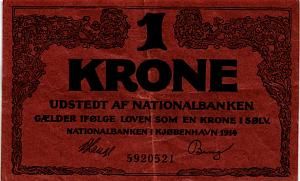 ДАНИЯ 1 КРОНА 1