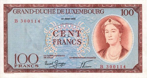 ЛЮКСЕМБУРГ 100 ФРАНКОВ 1