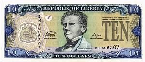 ЛИБЕРИЯ 10 ДОЛЛАРОВ 1