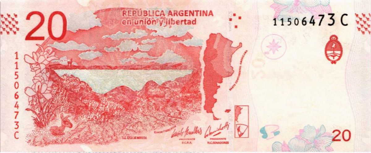 АРГЕНТИНА 20 ПЕСО 2