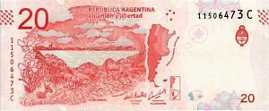 АРГЕНТИНА 20 ПЕСО 2