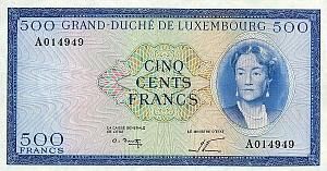 ЛЮКСЕМБУРГ 500 ФРАНКОВ 1