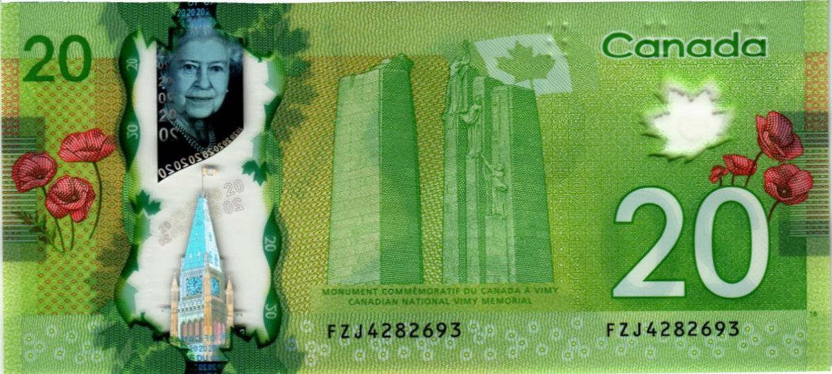 КАНАДА 20 ДОЛЛАРОВ 2
