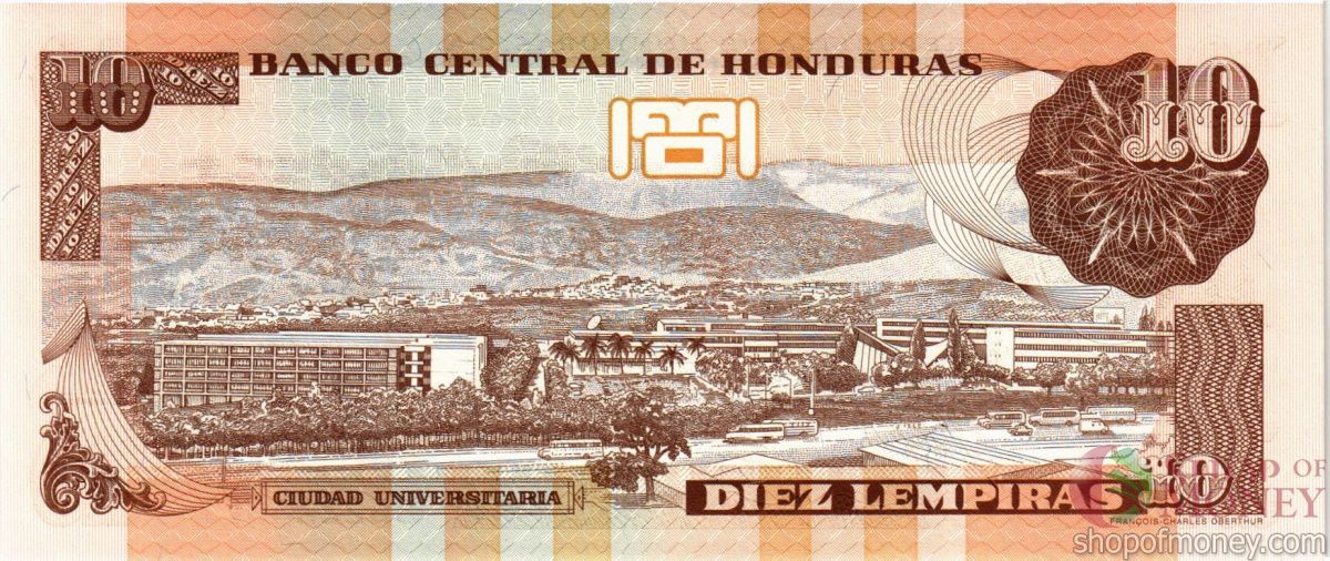ГОНДУРАС 10 ЛЕМПИР 2