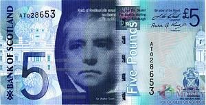ШОТЛАНДИЯ 5 ФУНТОВ (BANK OF SCOTLAND) 1