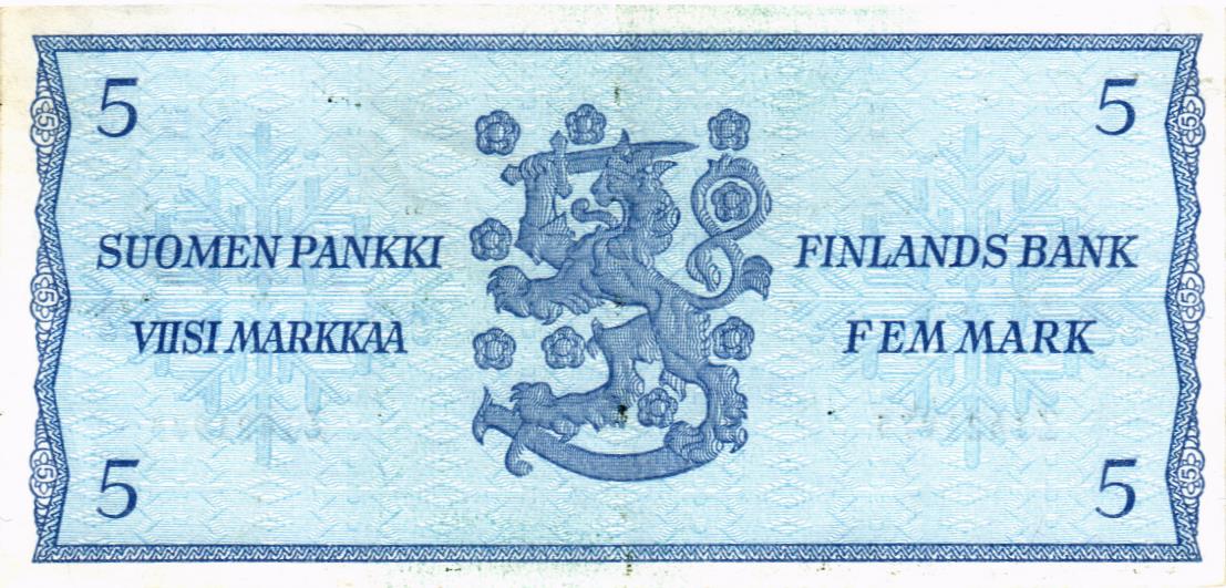 ФИНЛЯНДИЯ 5 МАРОК (Litt. B) 2