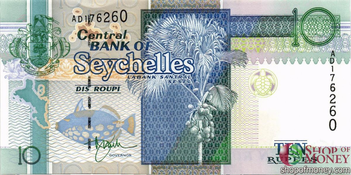 СЕЙШЕЛЬСКИЕ ОСТРОВА 10 РУПИЙ 1