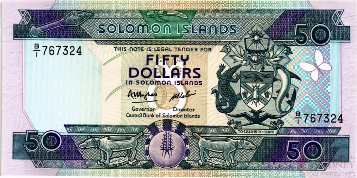 СОЛОМОНОВЫ ОСТРОВА 50 ДОЛЛАРОВ (B/1) 1