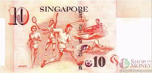 СИНГАПУР 10 ДОЛЛАРОВ 2