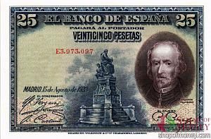 ИСПАНИЯ 25 ПЕСЕТ 1