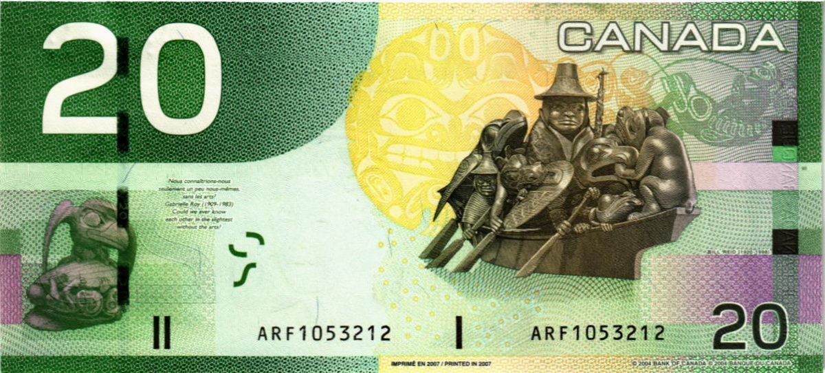 КАНАДА 20 ДОЛЛАРОВ 2