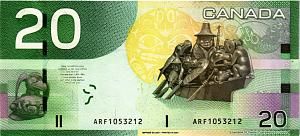 КАНАДА 20 ДОЛЛАРОВ 2